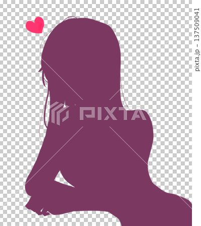 大人っぽい女性 恋 シルエット 大人っぽい女性 恋 シルエット 137509041