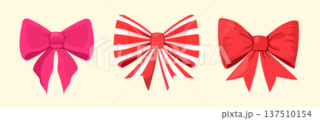 Colorful Christmas bows in various styles for festive decoration ideas Colorful Christmas bows in various styles for festive decoration ideas 137510154