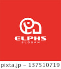 Big Strong Animal Logo Design Line Art	 137510719