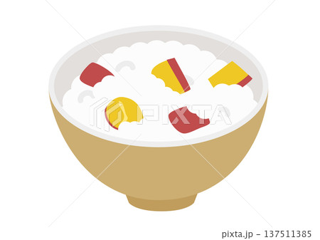 美味しそうなサツマイモごはん 137511385