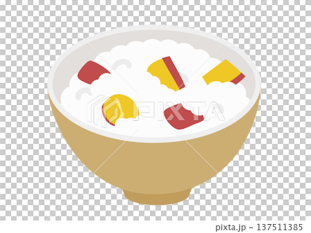 美味しそうなサツマイモごはん 137511385