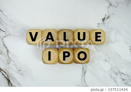Value IPO Investment in new listings alphabet letters on marble background Value IPO Investment in new listings alphabet letters on marble background 137511434