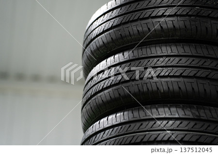 Three new tires from a car 137512045