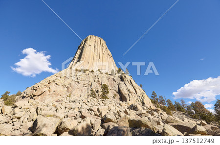 Photo of Devils Tower National Monument, Wyoming, USA. 137512749