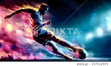 閃光のキック ― フィールドを切り裂く決定的シュート 137512975