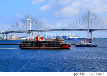 令和の横浜に現れた黒船… 特別クルーズで横浜港を訪れた【東京湾フェリー『しらはま丸』】 137513024