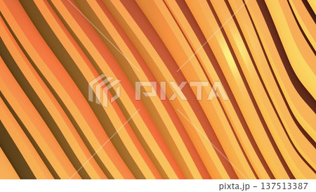 Stylized yellow-orange abstract waves flowing diagonally Stylized yellow-orange abstract waves flowing diagonally 137513387