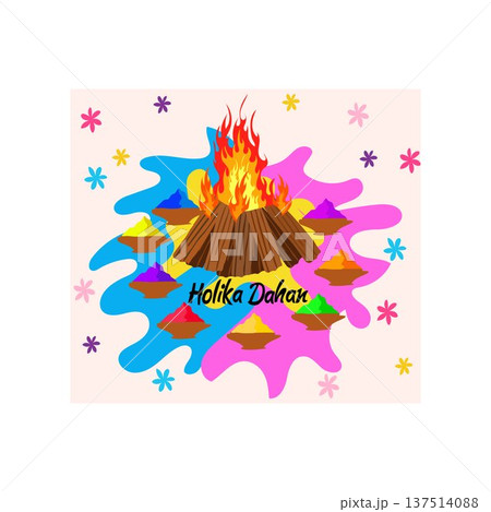 holika dahan free vector illustration 137514088