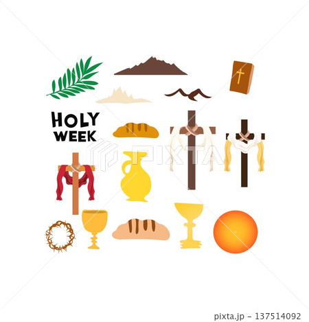 holy week holy wednesday Holy Week Christian...のイラスト素材 [137514092] - PIXTA