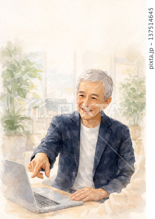 緑のあるオフィスで若手を導くシニアコンサルタント（メンタリング／縦長） 137514645