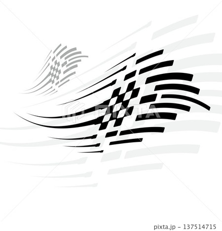 Race checkered halftones Race checkered halftones 137514715
