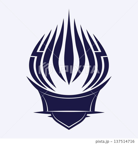 Abstract flame symbol 137514716