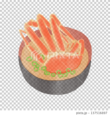 蟹の味噌汁のイラスト 蟹の味噌汁のイラスト 137516897