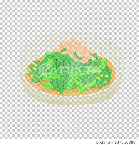 菜の花のおひたしのイラスト 菜の花のおひたしのイラスト 137516899