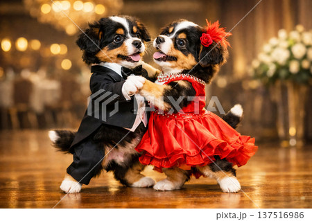 子犬の社交ダンス 137516986