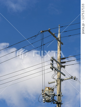 青空と電柱 青空と電柱 137517133