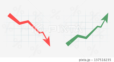 Chart arrows set 137518235