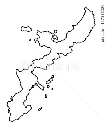 沖縄県の地図（白地図） 137518326