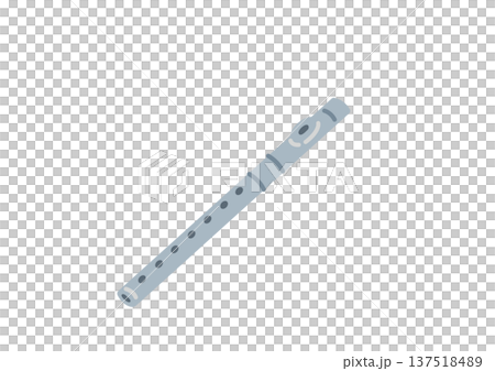 簡單可愛的笛子插圖 簡單可愛的笛子插圖 137518489