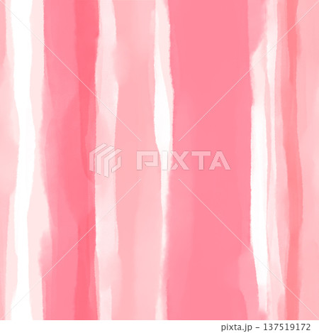 水彩で描いたラフな縞模様(ピンク) 水彩で描いたラフな縞模様(ピンク) 137519172