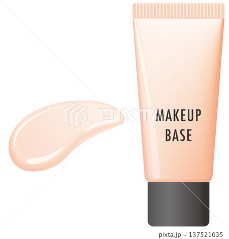 ベージュ系メイク下地とテクスチャスウォッチ 137521035