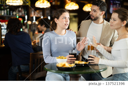 man flirts with a woman and gets rejected man flirts with a woman and gets rejected 137521396