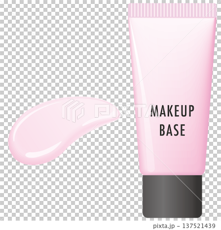 粉紅色妝前乳與質地試色 137521439