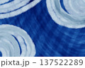 イラスト素材：紺の背景に白色の放物線模様 137522289