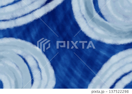 イラスト素材：紺の背景に白色の放物線模様 137522298