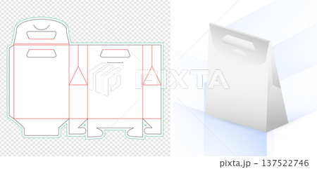 Die Cut or die line Box Packaging banana chips or cassava chips Template product Food Takeaway Carton Design for product packaging, food boxes, gift boxes, and retail packaging, paper bag model Die Cut or die line Box Packaging banana chips or cassava chips Template product Food Takeaway Carton Design for product packaging, food boxes, gift boxes, and retail packaging, paper bag model 137522746