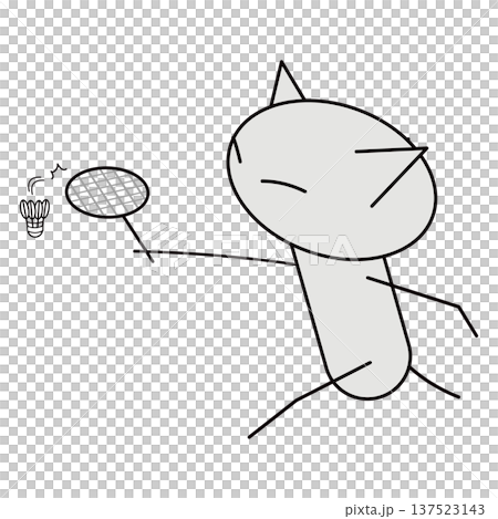 羽毛球！貓咪玩髮夾。 137523143