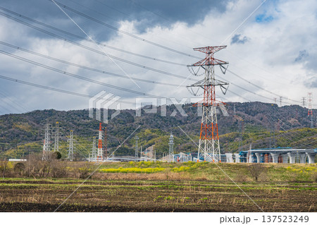 淀川右岸河川敷風景 大阪府高槻市 淀川右岸河川敷風景 大阪府高槻市 137523249