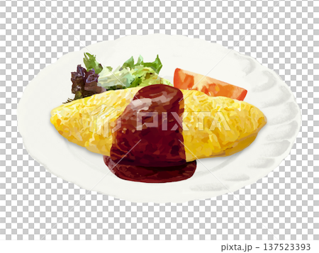 Omurice (demi-glace sauce) 137523393