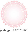 シンプルな桜のレース 137523565