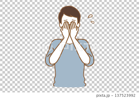 一個表情痛苦的男人 137523992