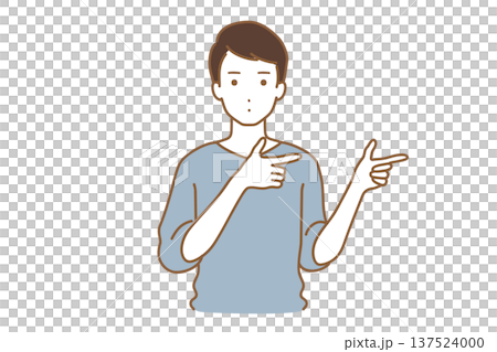 A man pointing to a finger A man pointing to a finger 137524000