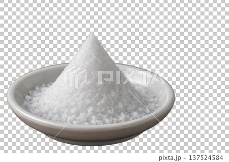 鹽堆插圖，象徵好運和淨化 137524584