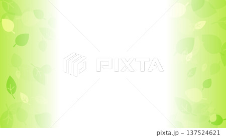 黄緑色の葉っぱの背景 137524621