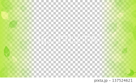 黄緑色の葉っぱの背景 137524621