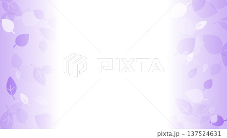 薄い紫色の葉っぱの背景 137524631