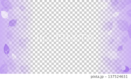 薄い紫色の葉っぱの背景 137524631