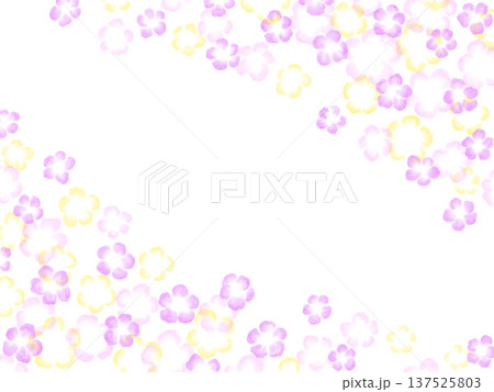紫色の抽象的な花柄の背景 紫色の抽象的な花柄の背景 137525803