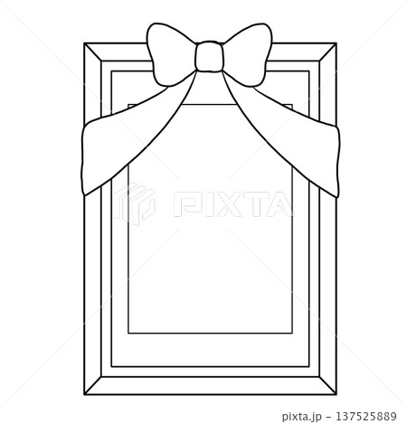 遺影線画 遺影線画 137525889
