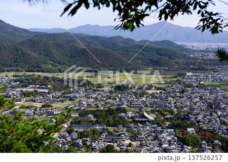 嵯峨野嵐山　小倉山山頂からの眺望 137526257