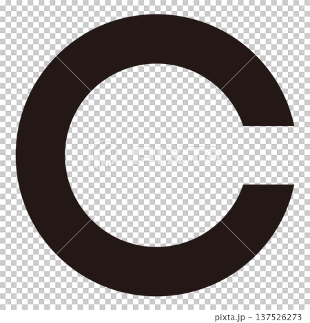 Illustration of an eye test mark 137526273