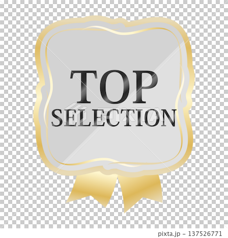 Luxurious spring promotional emblem in pale gray and gold Luxurious spring promotional emblem in pale gray and gold 137526771