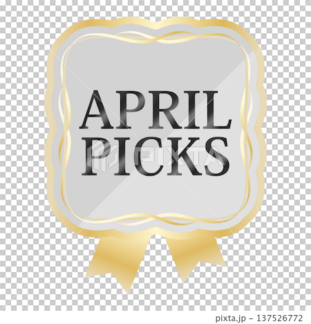 Luxurious spring promotional emblem in pale gray and gold Luxurious spring promotional emblem in pale gray and gold 137526772