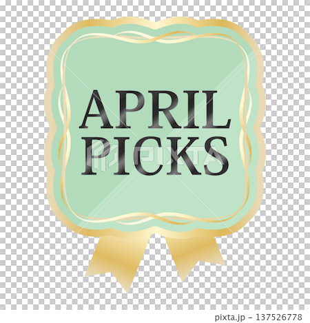 Luxurious spring promotional emblem in mint and gold Luxurious spring promotional emblem in mint and gold 137526778
