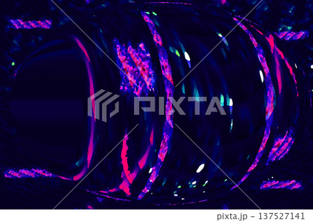 Abstract pink purple spotted lines in dark 137527141