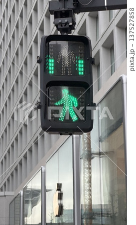 横断歩道の信号機 137527858
